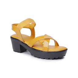 IMPRINT Block Heel Sandals-13