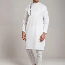 DEVOILER Men Ethnic Motifs Printed Thread Work Kurta image 5