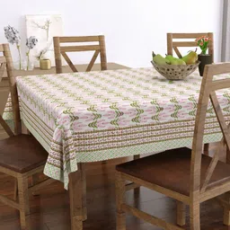 Myntra Elegant Homes Pink Ethnic Motifs Cotton 6-Seater Table Cover-39