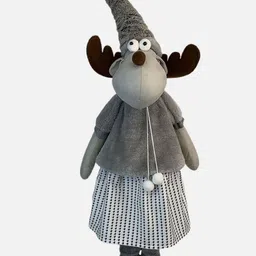 Little Surprise Box LLP Grey & Black Self Standing Reindeer Christmas Decor-image-53