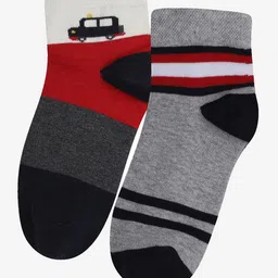 Bodycare Boys Pack Of 2 Printed Cotton Ankle Length Socks-picture-6