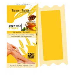 TEEN TEEN COSMETICS Unwanted Hair Removal Body Wax Strips With Honey Extracts - 20 Pcs-image-31