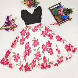 JOVK DESIGN Girls Tie and Dye Ready to Wear Lehenga &-24