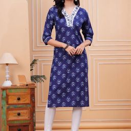 KALINI Women Floral Printed Kurta-image-85