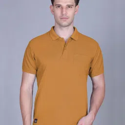 MOUNTAIN COLOURS Men Solid Polo Collar T-shirt-image-74