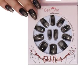 BEROMT Set Of 12 Salon Finish Press On Printed Nail Tip With Application Kit -BFN657CN image 4