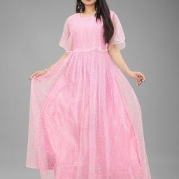 LADY SHOPI Embellished Fit & Flare Maxi Dress-image-39