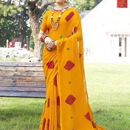 Anouk Rustic Pack of 2 Printed Bandhani Saree-picture-19