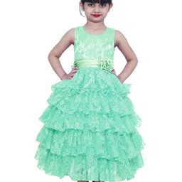 Wish little Girls Lace Fit and Flare Maxi Dress-47