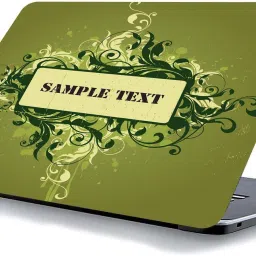 qth FLORAL LAP-4208 VINYL Reusable Laptop Skin Compatible for 15.6 inch-image-59