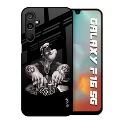 QRIOH Unisex Samsung Galaxy F16 5G Quirky Gambling Problem Shockproof Glass Back Case-picture-33