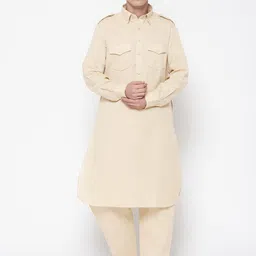 SG LEMAN Shirt Collar Pathani Kurta With Salwar-picture-5