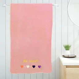 Myntra Elegant Homes Peach-Coloured Cotton 420 GSM Bath Towel-13