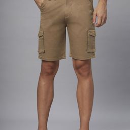 Hence Men Slim Fit Low-Rise Cargo Shorts-image-31