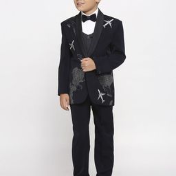 YK Boys Full Sleeves 5-Piece Party Suit-image-57