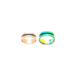 Dynamic Retail Global Set of 2 Rings for Men & Women, Gold-Green Alloy Ring ()-image-45