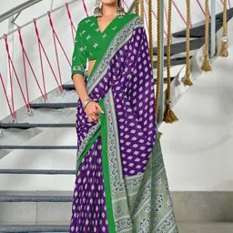Pandadi Saree Floral Block Print Sarees-picture-5