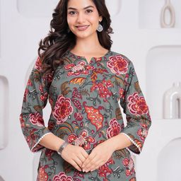 SHREE LAXMINARAYAN EXPORT Printed Straight Kurtis-picture-25