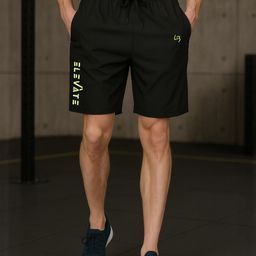 LEE BONEE Men Typography Printed Running Sports Shorts-image-16