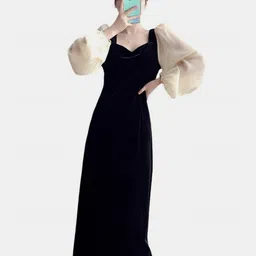 Mast & Harbour Puff Sleeve Maxi Dress-picture-15