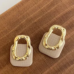 FIMBUL Square Studs Earrings-13