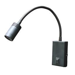 DENICRAAS Silver-Toned Cylinder Shaped Metal Wallchiere Wall Lamp-image-1