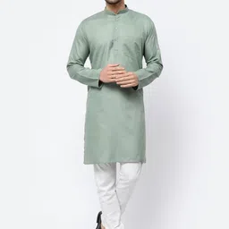 TS LIFESTYLE Men Thread Work Kurta-image-62