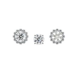 Emori0.50 CT Sunflower Detachable Diamond Studs-image-5