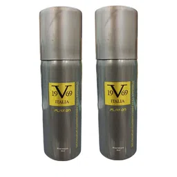 V1969 Italia Set Of 2 Play On Perfumed Body Spray - 150 ml Each-58
