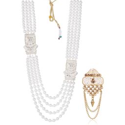 JIYANSHI FASHION Men White Jewellery Set-image-41