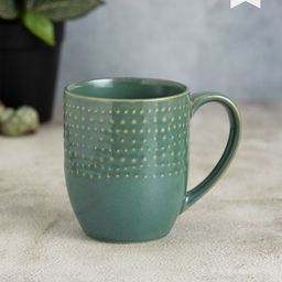 Clay Craft Fine Ceramic Apex Microwave Safe Coffee & Milk Mug, 360Ml, 1 Piece, Green-20