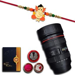 DeoDap Rakhi Combo With Roli Chawal Coin & Greeting Card-55