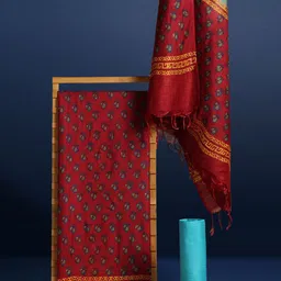 Taavi Hand Block Printed Unstitched Dress Material-image-79