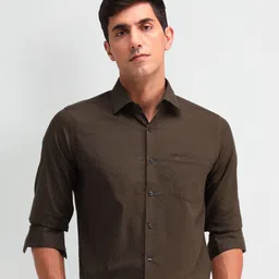 Arrow Men Slim Fit Spread Collar Micro Ditsy Printed Cotton Formal Shirt-picture-30