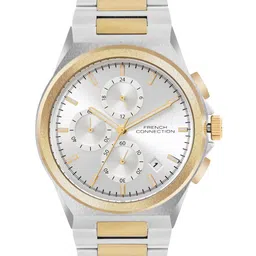 French Connection Men Patterned Dial & Stainless Steel Bracelet Style Straps Analogue Watch FCH02TM-image-10
