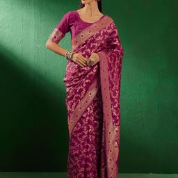 Suha Woven Design Zari Art Silk Banarasi Saree-image-121