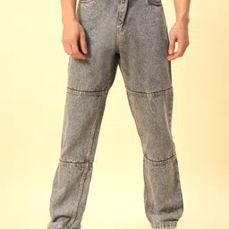 STUDIO NEXX Men Straight Fit Mid-Rise Heavy Fade Non Stretchable Jeans-image-14