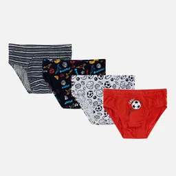 Bodycare Pack Of 4 Printed Assorted BasicBriefs KIA9408-PK001-46