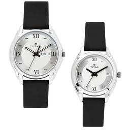 Titan Bandhan His & Her Set of 2 Silver-Toned Dial Watches NE15782489SL03-image-44
