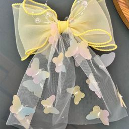 Radhya Accessories Women Yellow Dreamy Pastel Butterfly Hair Bow Clip-image-58