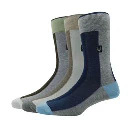 Allen Solly Men Pack Of 3Cotton Colourblocked Ankle-Length Socks-48