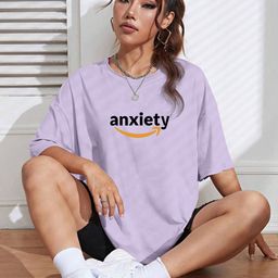TOGS & TERRE Women Typography Printed Round Neck Cotton Oversized T-shirt-picture-18