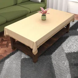 Kuber Industries Beige Abstact Printed Cotton 4-Seater Table Cover-image-35