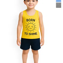 KidBee Kids Pack Of 3 Cotton Innerwear Vests-picture-0