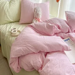 JC HOME Green & Pink Single Regular Bedding Set image 5