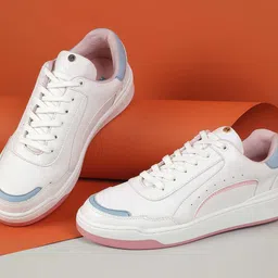 Metro Women Round Toe Lace-Ups Sneakers-image-12