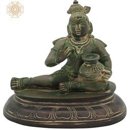 Exotic India Green Religious Idol Showpiece-image-76