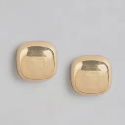 Forever New Claire Curved Gold-Plated Square Studs-picture-5