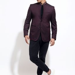 VIVEK KARUNAKARAN Slim-Fit Single Breasted Blazer-image-79