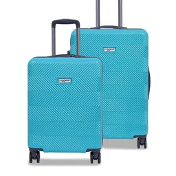 Luggero ASTRO Set Of 2 Textured Hard Sided Trolly Suitcase-10